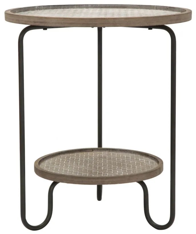 MESA AREX 2 PRATELEIRAS Ø 48X54,5 CM