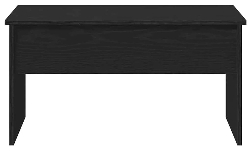 Mesa de Café de Carvalho Preto vidaXL - 80 x 50,5 x 41,5 cm