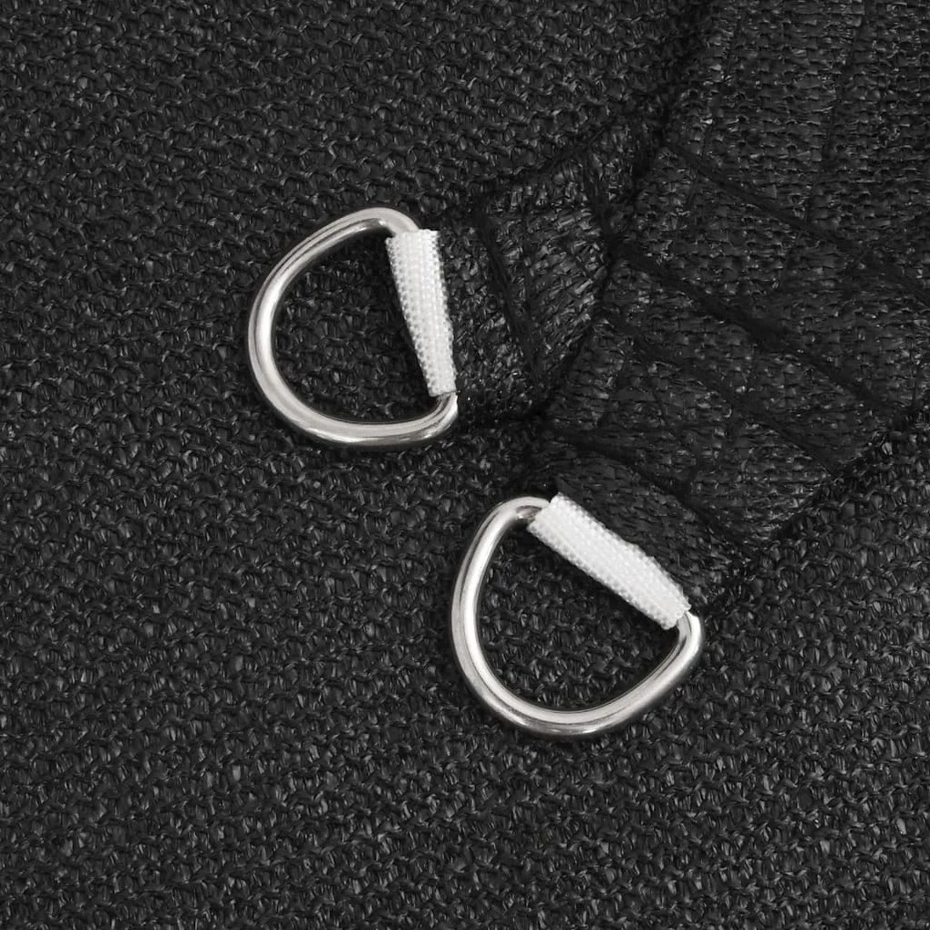 Para-sol estilo vela 160 g/m² 5x5x5 m PEAD preto