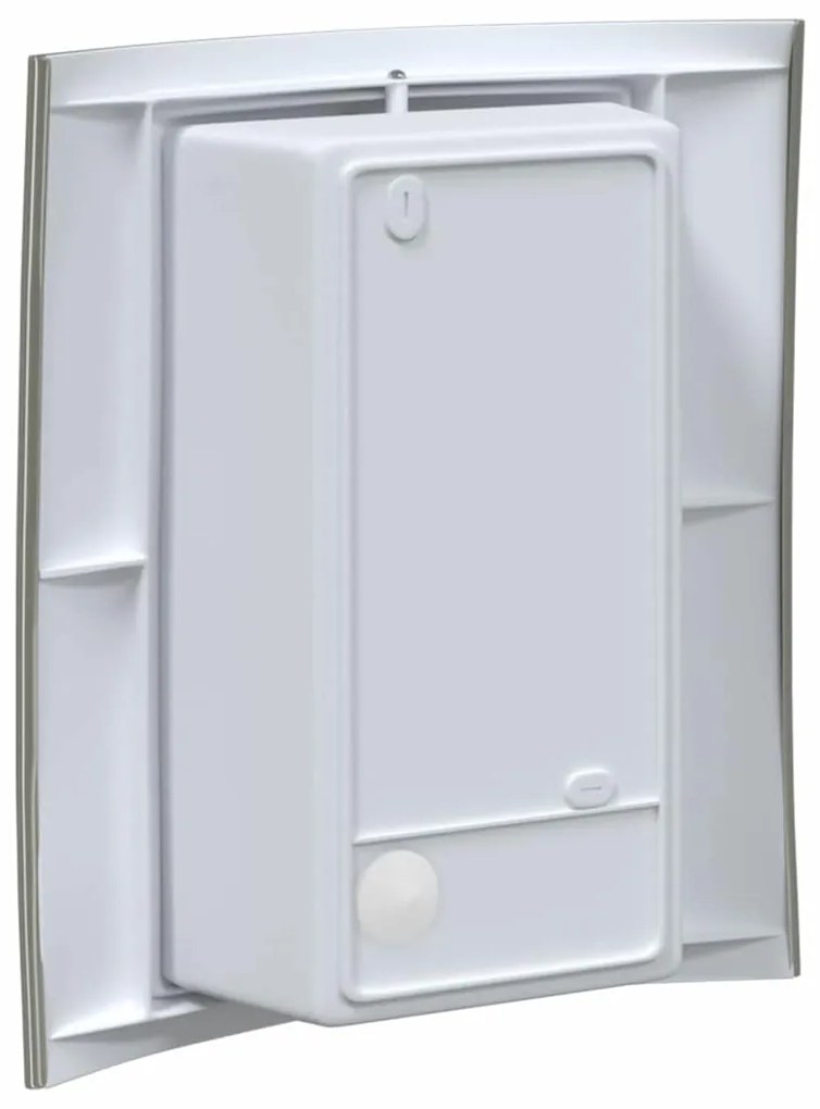 Luz de Parede Externa com Sensor 2 pcs Prata Aço Inoxidável IP44