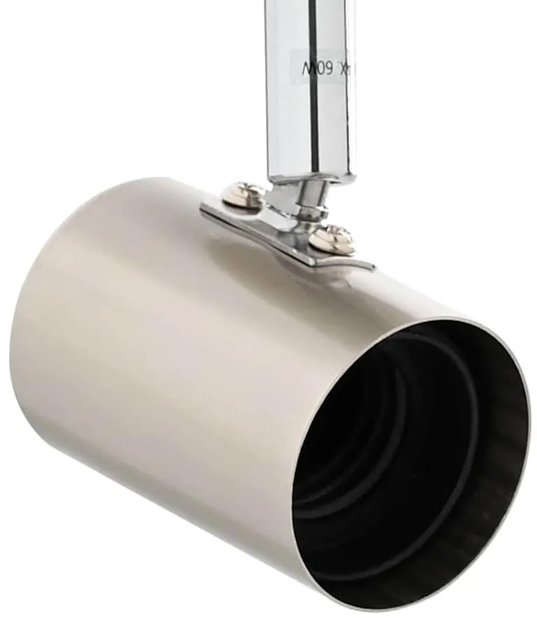 Spotlight de Teto Ajustável em Duas Direções Níquel Escovado E27