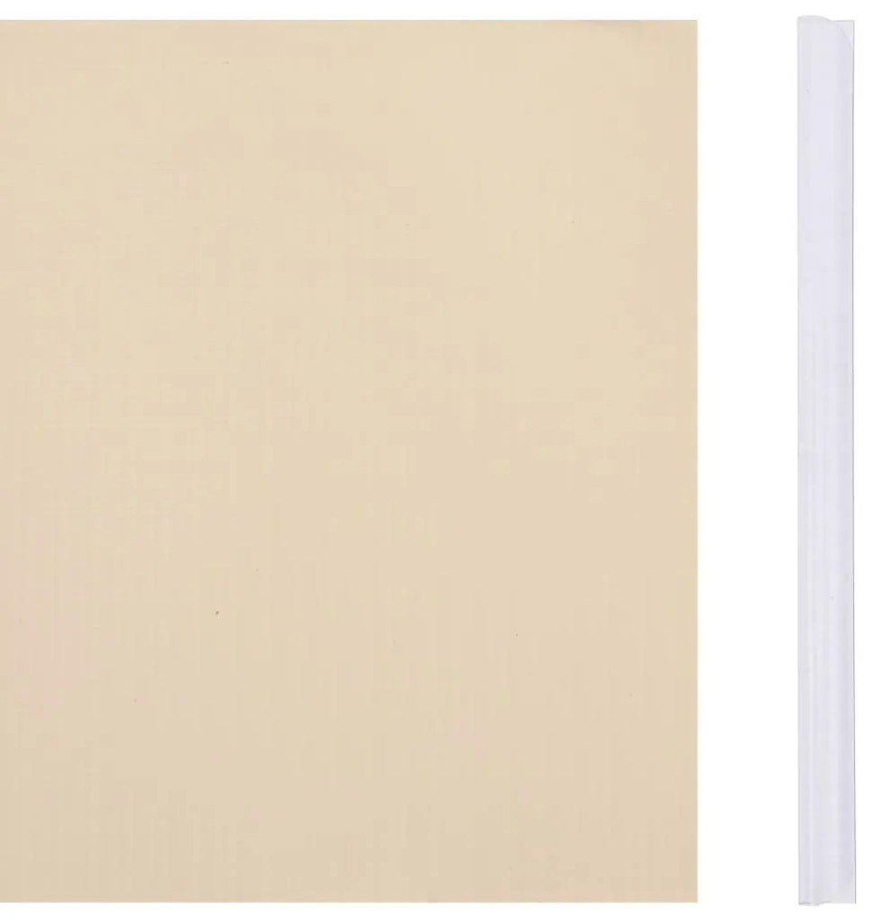 Painel de privacidade para jardim 35x0,19 m PVC creme