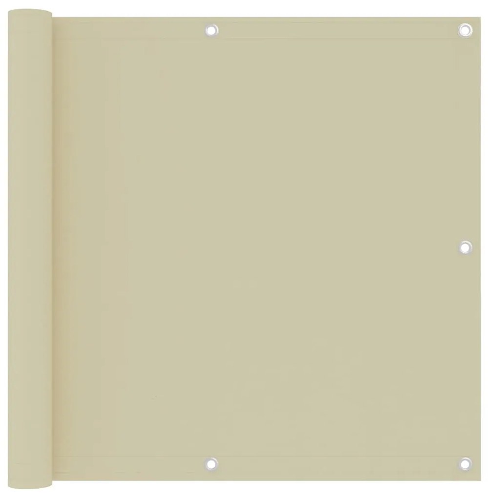 Tela de varanda 90x500 cm tecido Oxford creme