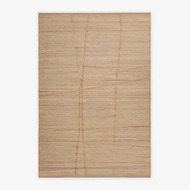 Alfombra Retangular Em Juta E Algodão Emeline Beige Semoline & 200 X 300 Cm - Sklum