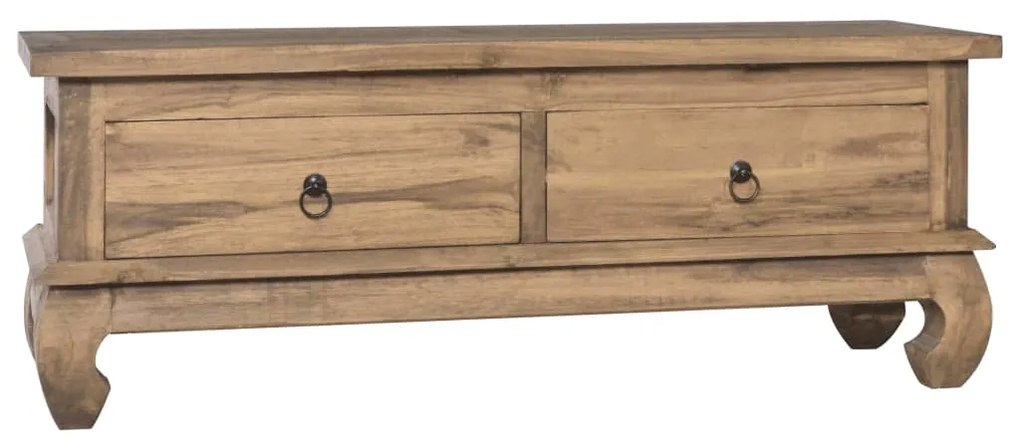 vidaXL Móvel de TV 110x35x40 cm madeira de teca maciça