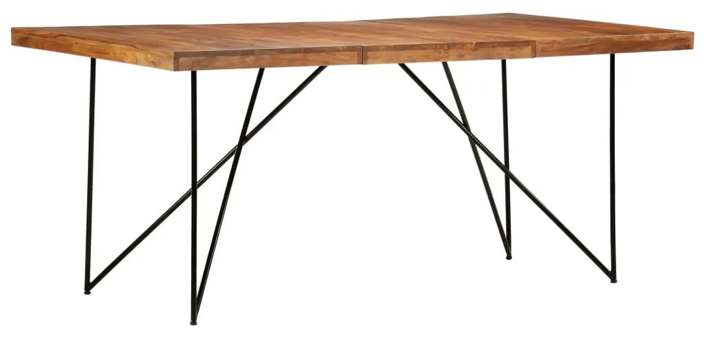 vidaXL Mesa de jantar 180x90x76 cm madeira de acácia maciça