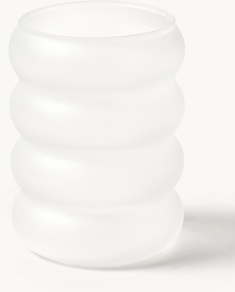 Copos em vidro borossilicato artesanais Bubbly, conjunto de 4