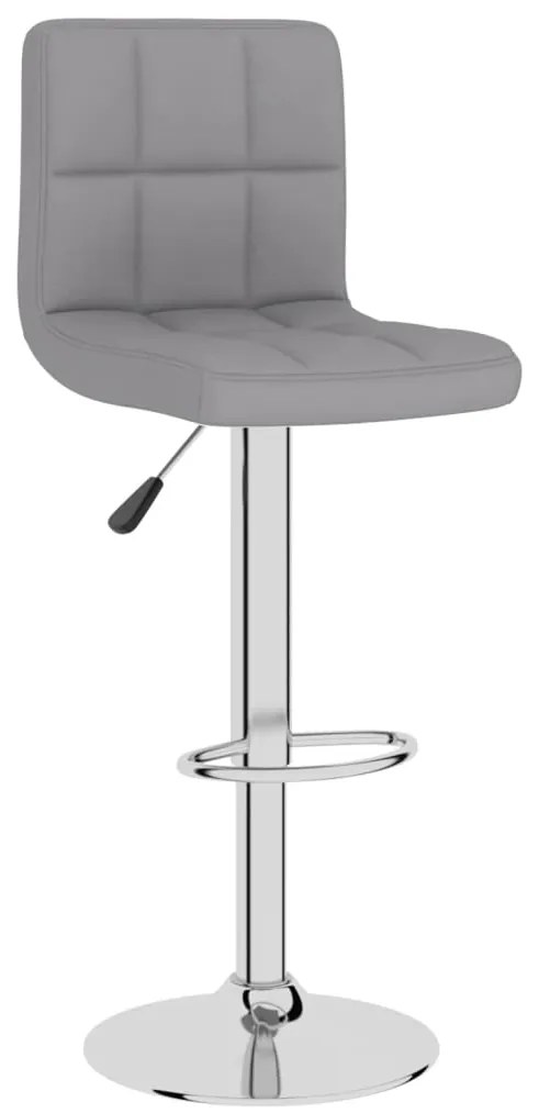 Bancos de bar 2 pcs tecido cinzento-claro