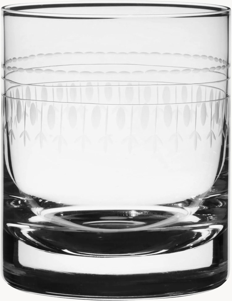 Copos de uísque em cristal artesanal Ovals, conjunto de 2