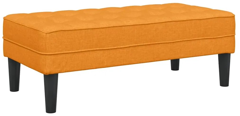 Conjunto de Sofá de 2 Peças com Almofadas Tecido Amarelo Escuro