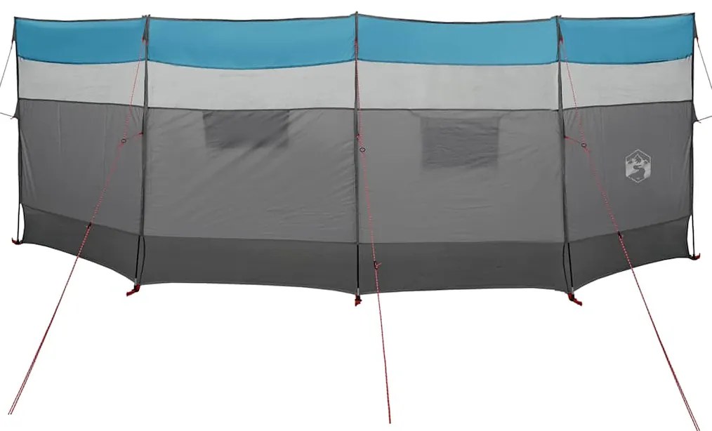 Corta-vento de campismo 510x153 cm impermeável azul