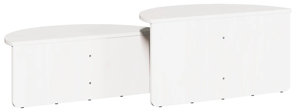 Mesa de centro 2 pcs Branco 79 x 39.5 x 40 cm