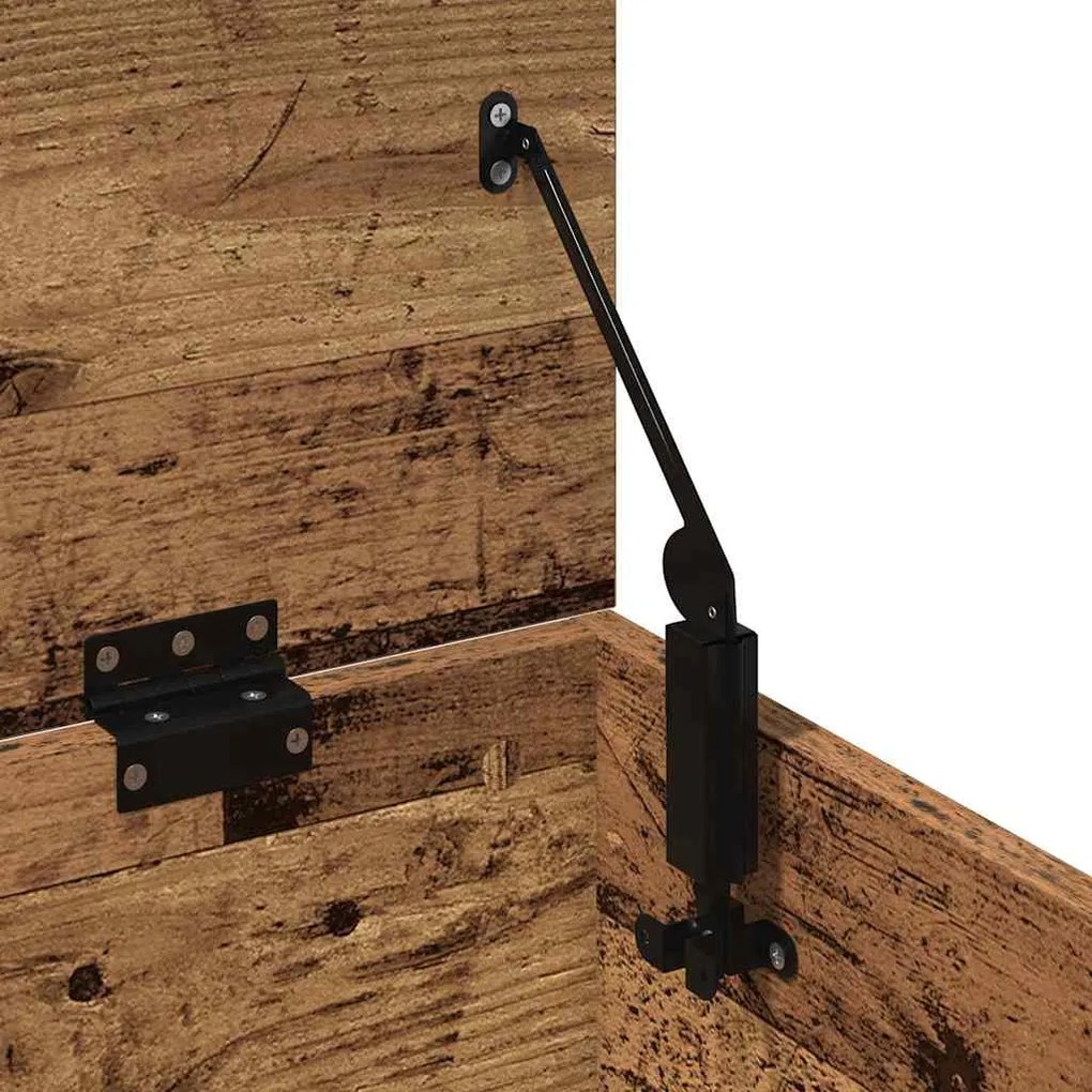 Caixa de Armazenamento vidaXL em Madeira Reciclada 102x35x35 cm com Ma