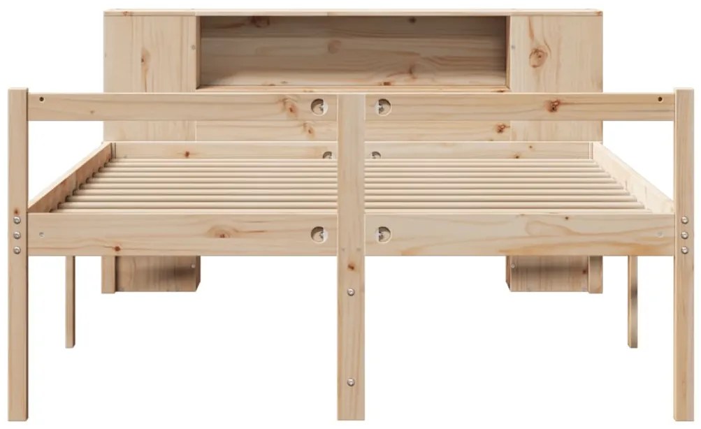 Cama com estante sem colchão 120x190 cm pinho maciço