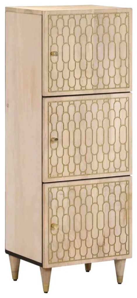 vidaXL Aparador alto 40x33x110 cm madeira de mangueira maciça