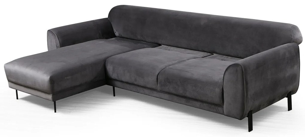 Sofá-Cama de Canto Image Corner - Antracite - 287 x 169 cm