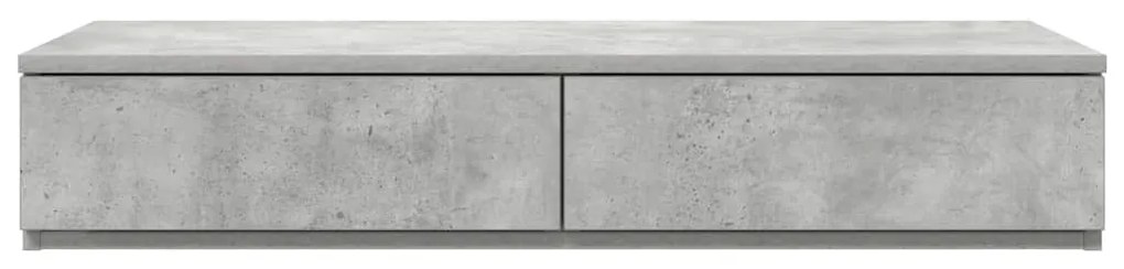 Camas com Gavetas vidaXL Cinza Concreto 80x36,5x16,5 cm Madeira Projet