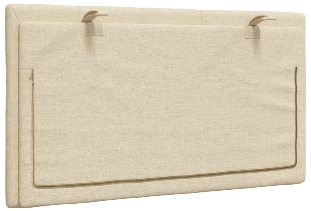 Almofadão de cabeceira 90 cm tecido creme