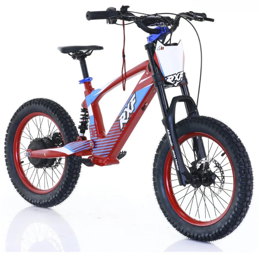 Bicicleta elétrica infantil 500W 18" Junior RXF EVO Vermelha