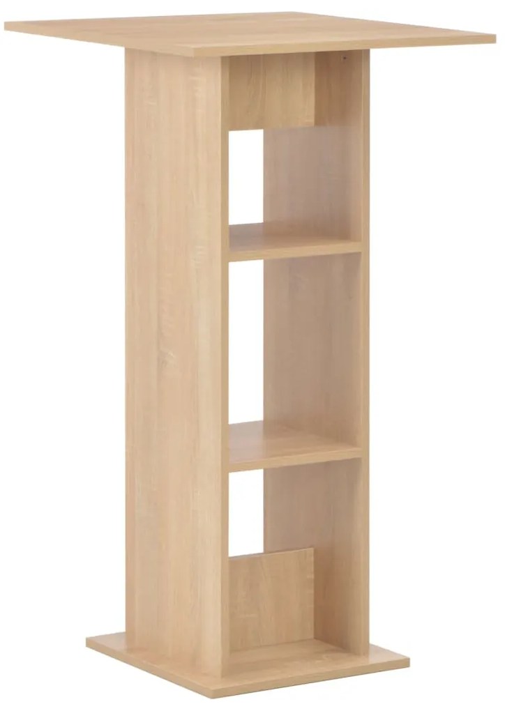 Mesa de bar 60x60x110 cm cor carvalho