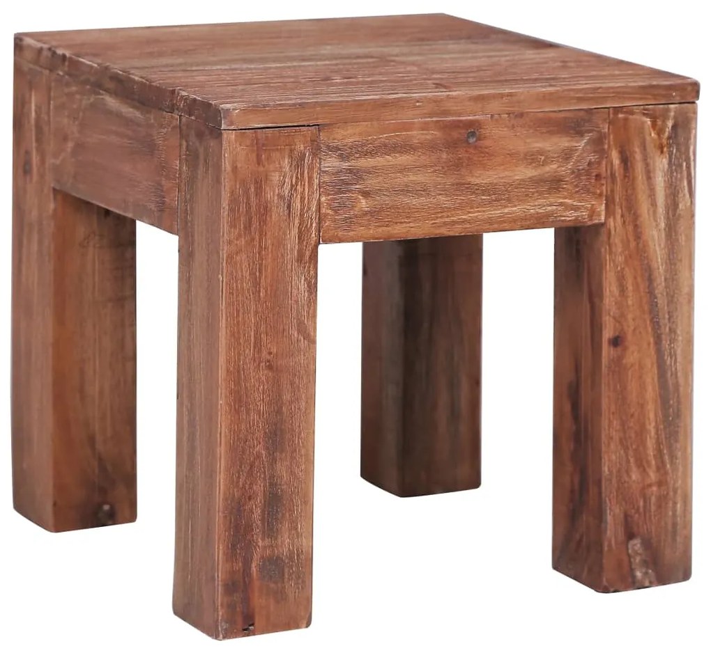 283919 vidaXL Mesa de centro 30x30x30 cm madeira recuperada maciça