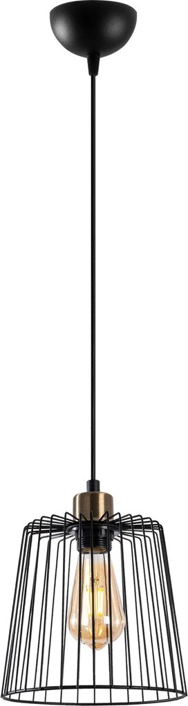 Candeeiro de Teto Pirlo – Preto Antigo – 21 x 21 x 33 cm