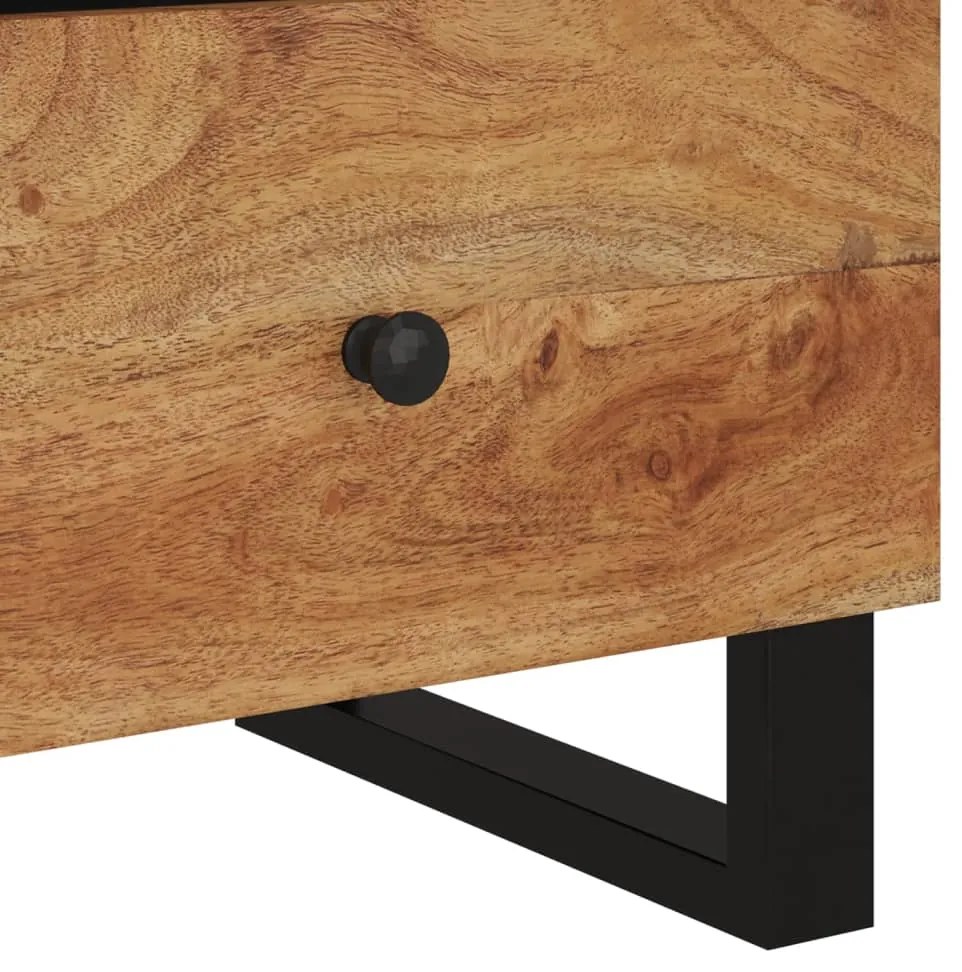 Mesa de cabeceira madeira de acácia maciça/derivados de madeira
