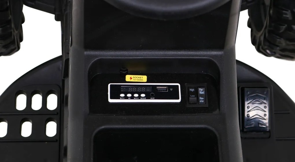 Trator elétrico para Crianças 12V Titanium Com reboque, Rodas EVA,	Assento de imitação couro Verde