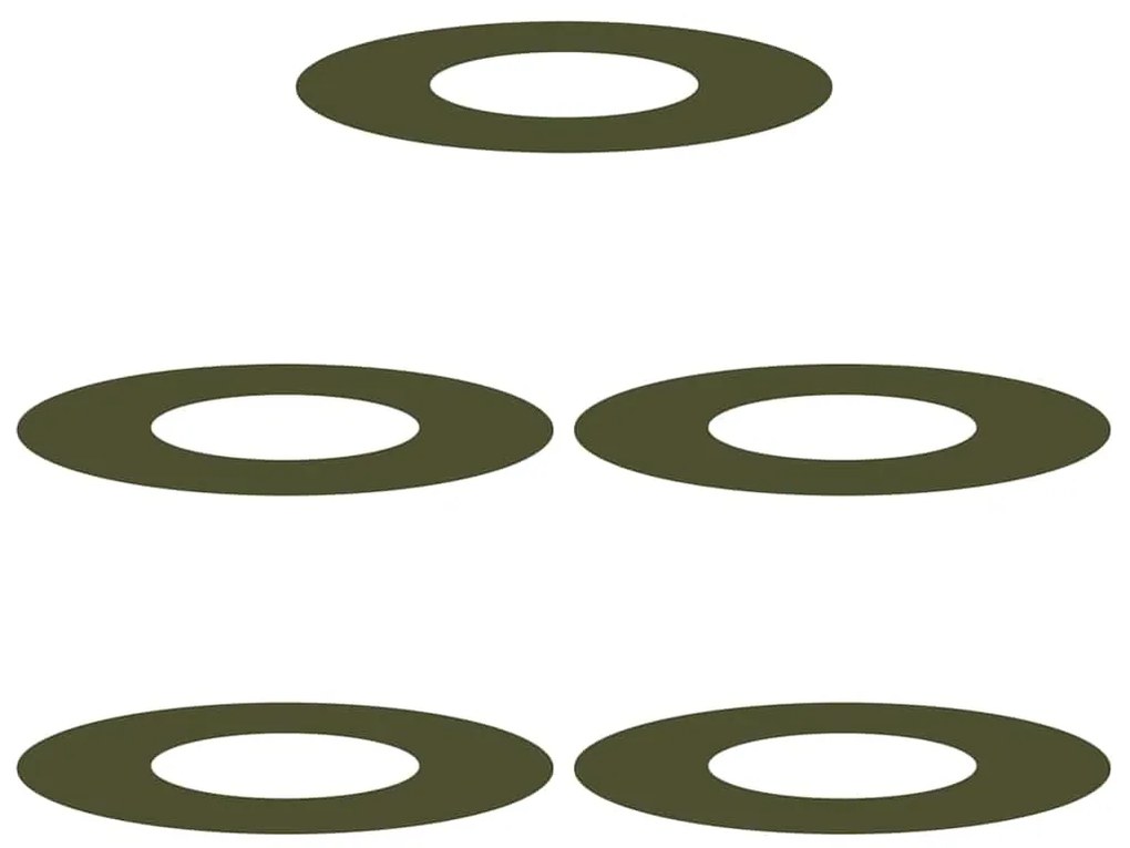 Vaso Verde-Azeitona Verde-azeitona Plástico Médio