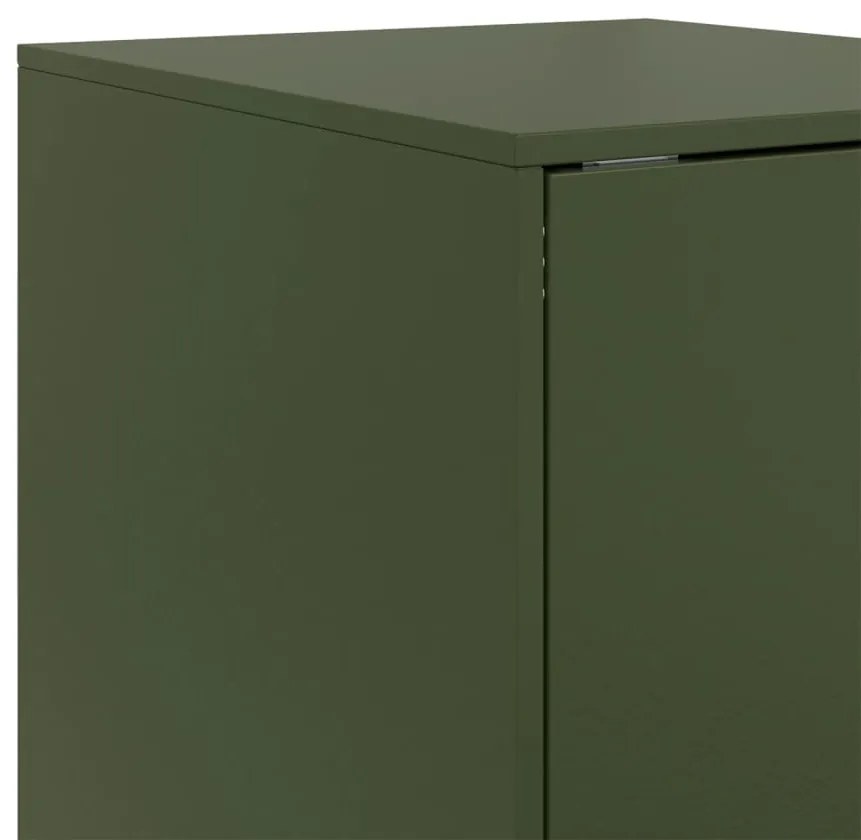 Aparador 34,5x39x107 cm aço verde azeitona