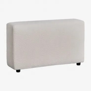Apoio De Braço Direito Alto ↑65 Cm Para Sofá Modular Bruna Bouclé Branco - Sklum