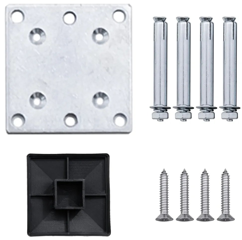 Painel de cerca 175x146 cm WPC cinzento