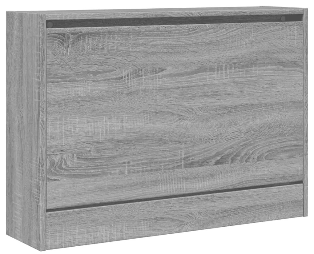 Sapateira 80x21x57 cm derivados de madeira sonoma cinza