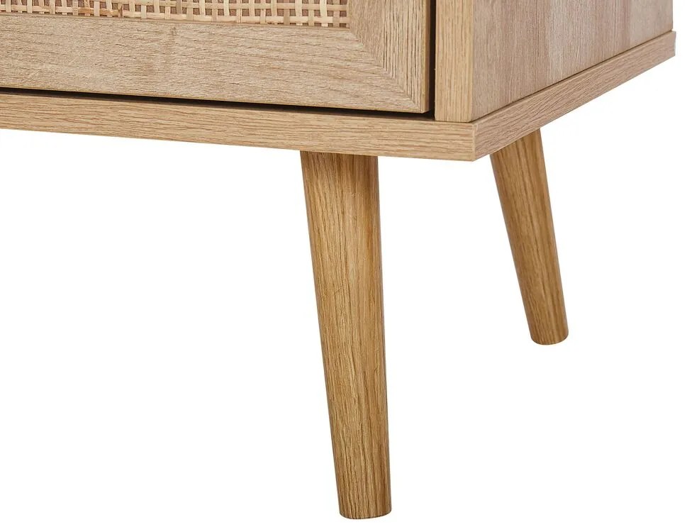 Cómoda com 3 gavetas castanho claro PONCA Beliani