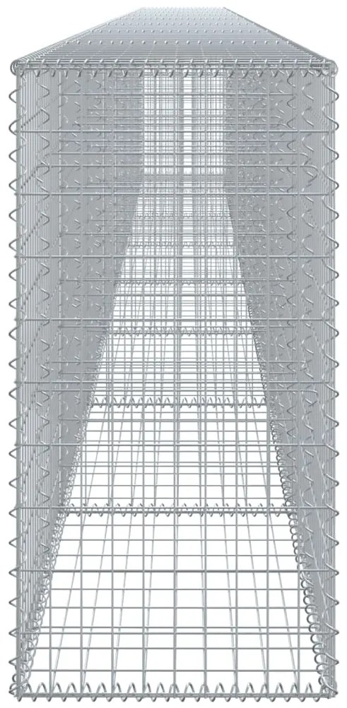 Cesto gabião com cobertura 800x50x100 cm ferro galvanizado