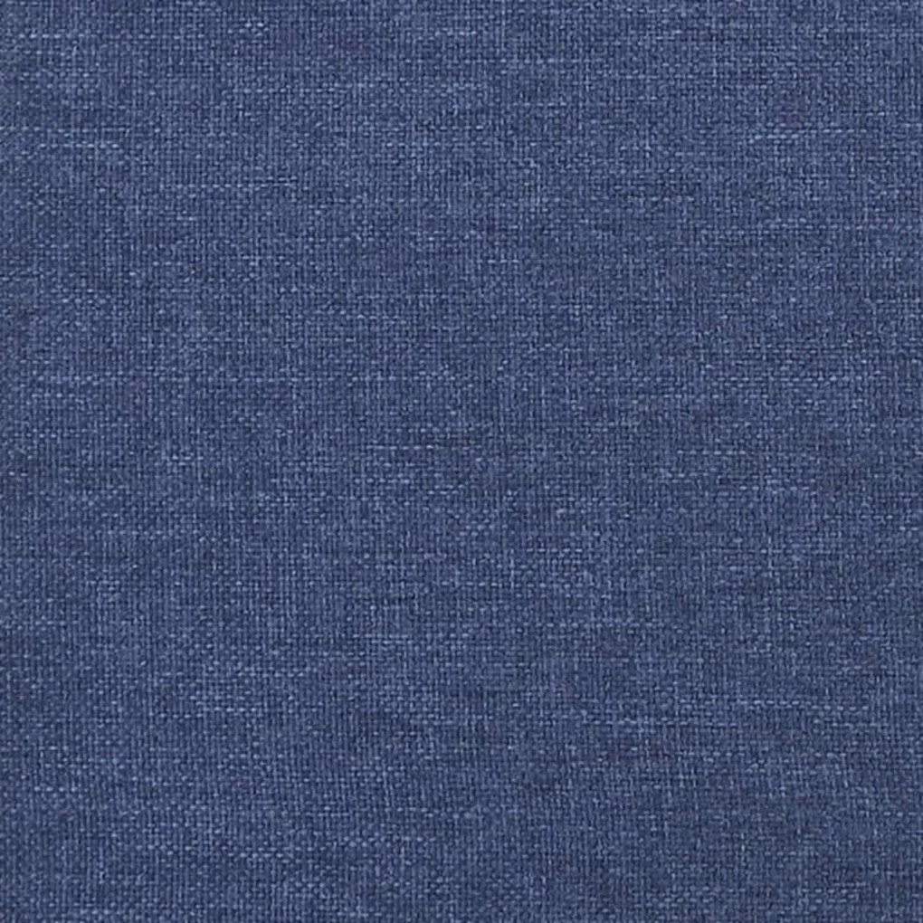 Estrutura de cama sem colchão 160x200 cm tecido azul
