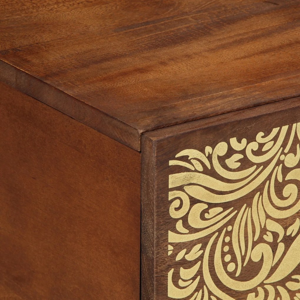 Mesa de Centro 80x50x40 cm Madeira Sólida de Manga