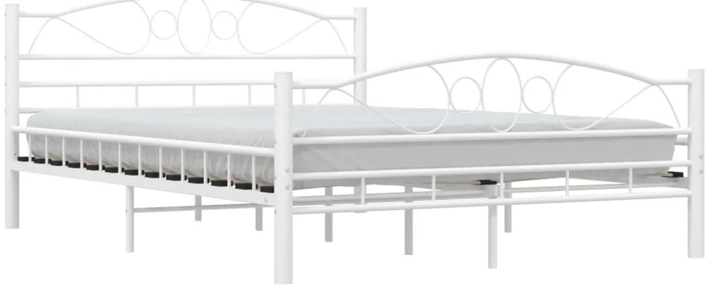 Estrutura de cama metal 140x200 cm branco