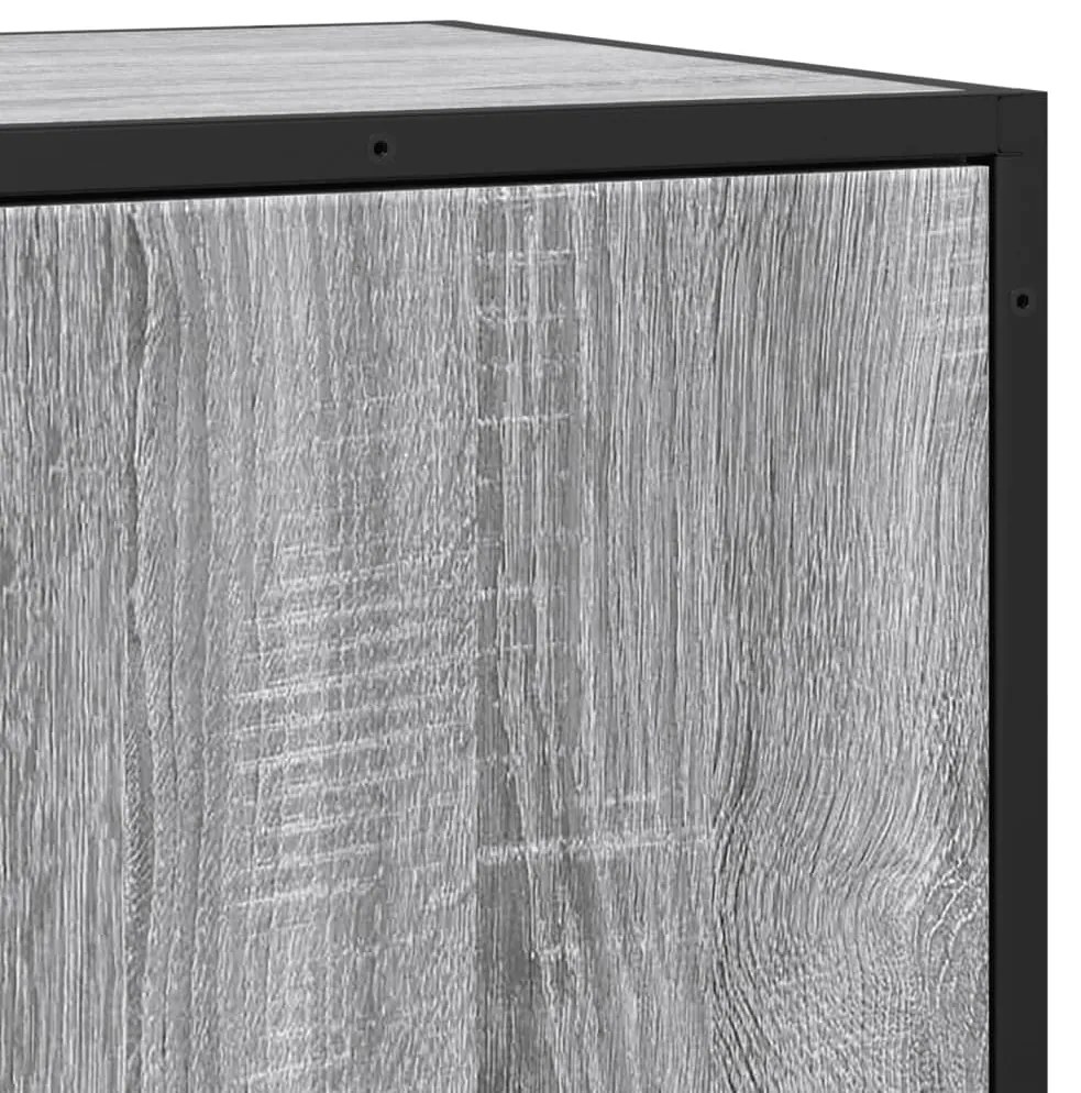 Aparador 35,5x35x76 cm deriv. de madeira/metal cinzento sonoma