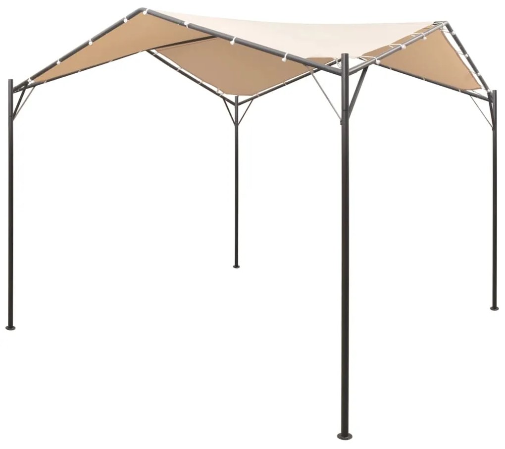 Gazebo tenda com toldo 4x4 m aço bege