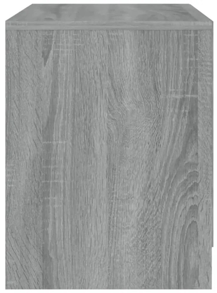 Mesa de cabeceira 45x34,5x44,5 cm aglomerado sonoma cinzento