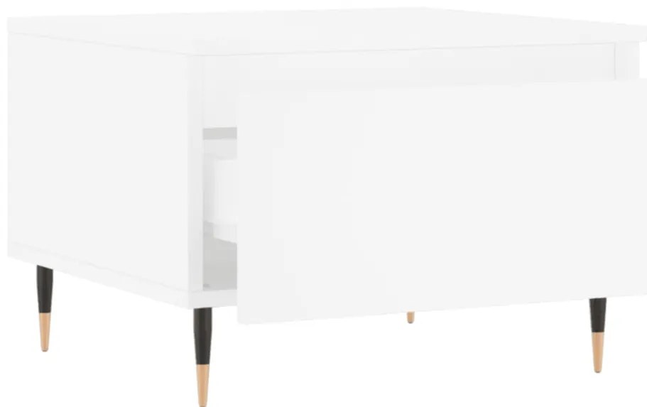 Mesas de centro 2 pcs 50x46x35 cm derivados de madeira branco