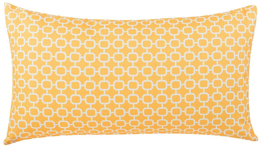 Conjunto de 2 almofadas de jardim com padrão amarelo 40 x 70 cm ASTAKOS Beliani