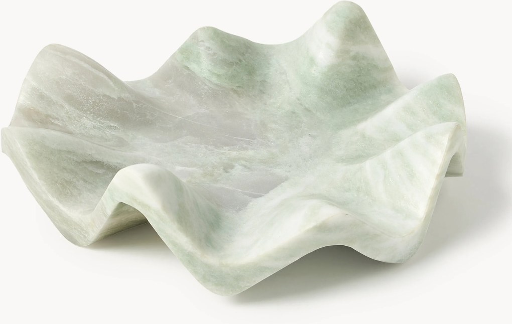 Tabuleiro decorativo em mármore artesanal Gaia, Ø 30 cm