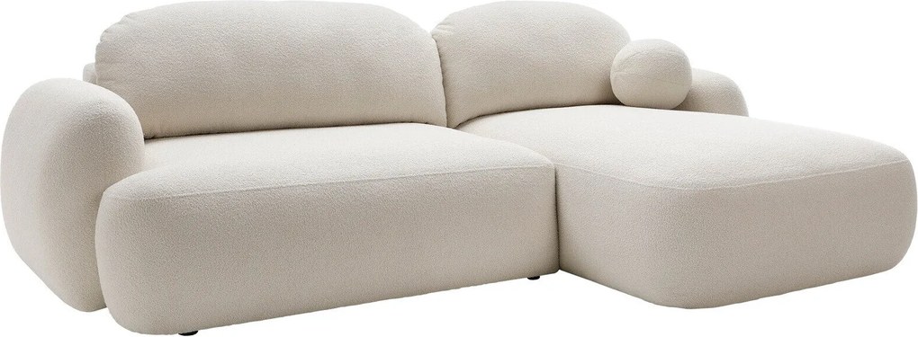 Sofá de canto TrendyNest Ardea I, Cama com arrumação, 275x175x90cm, 154 kg, Pernas: Plástico