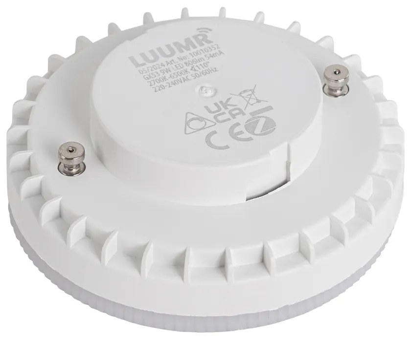 Lâmpada LED Inteligente GX53 Regulável Opala RGB 9W 806LM 2700K-6500K Zigbee
