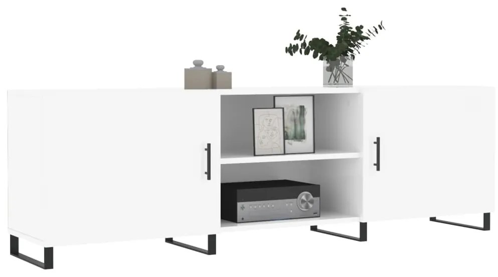 Móvel de TV Portucale de 150cm - Branco Brilhante - Design Moderno