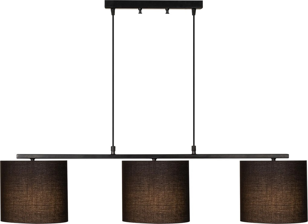 Candeeiro de Teto Valiz – Preto – 110 x 20 cm