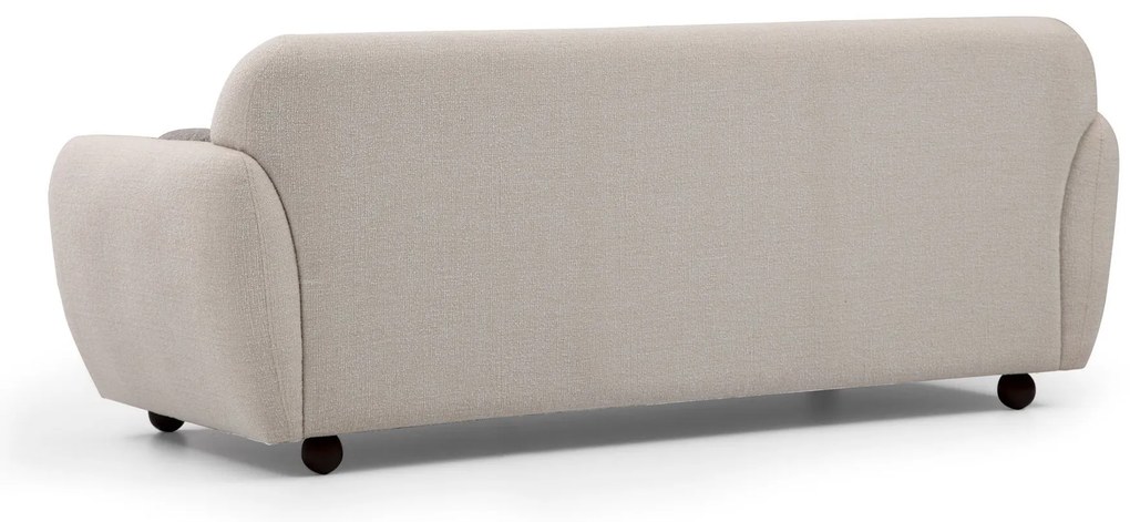 Sofá de 3 Lugares Eddy – Creme – 223 x 83 x 86 cm