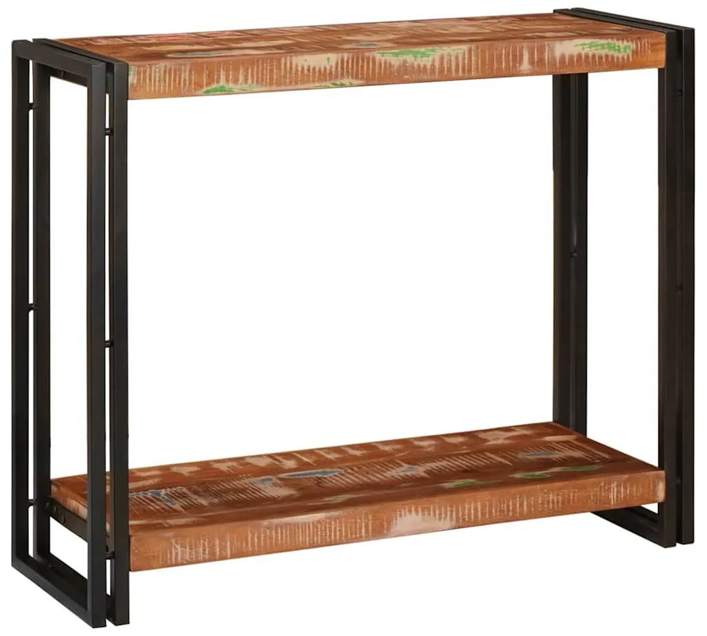 vidaXL Aparador Multicolor 90 x 33 x 75 cm Madeira recuperada maciça